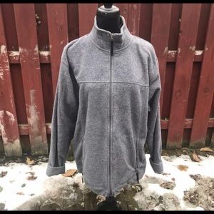 Grey Zippered Sweatshirt Size Large